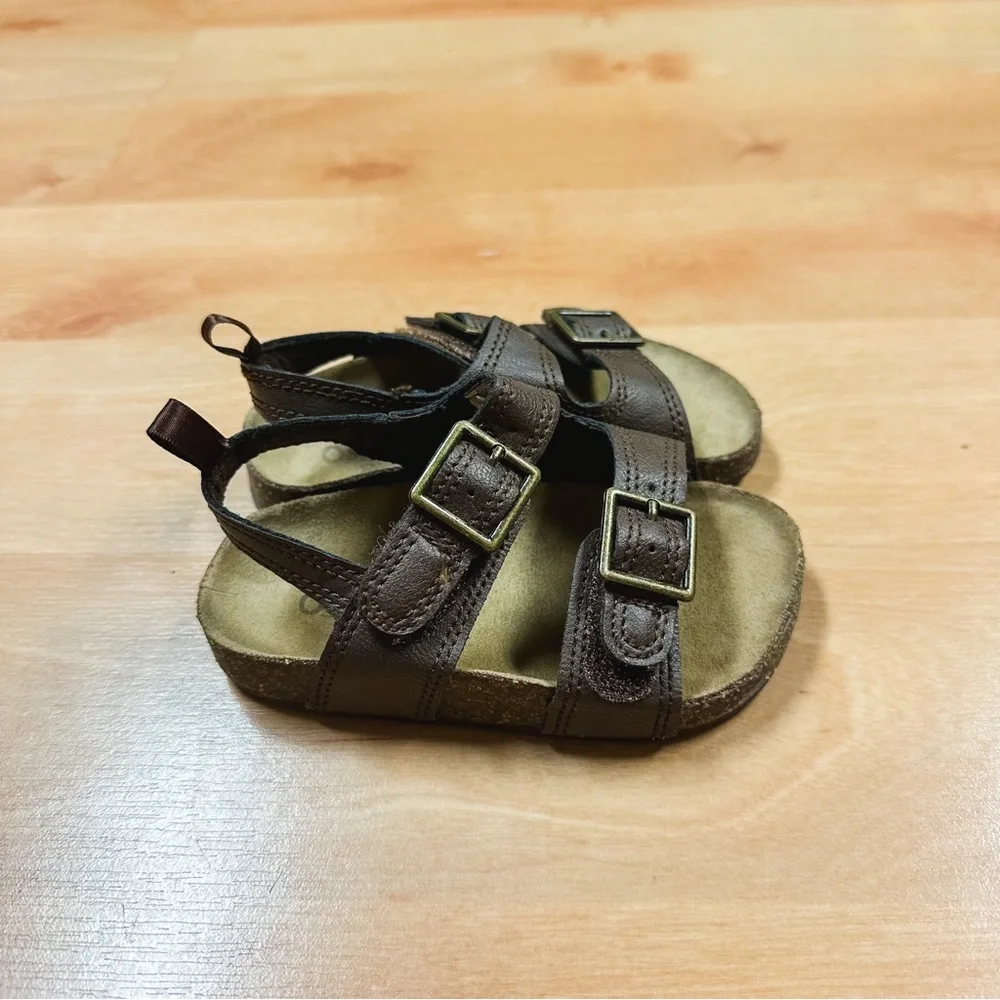 Oshkosh Brown Double Buckle Bruno Sandals Toddler Size 6